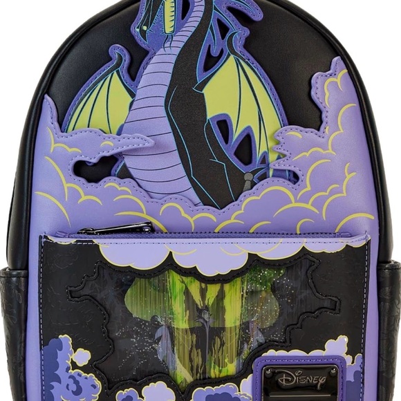 Loungefly Maleficent Dragon Lenticular Glow-in-Dark - Amazon Exclusive main image 8
